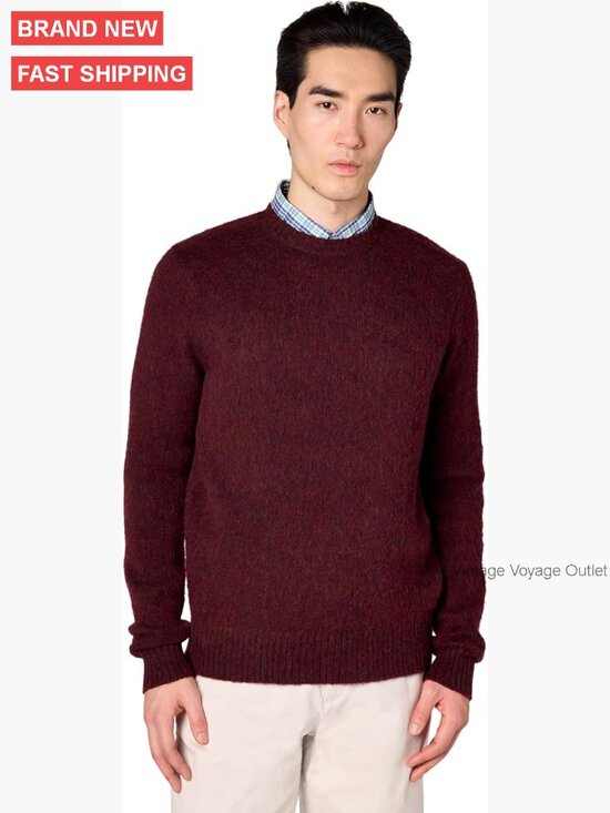 Other - Men's Brushed Wool Crewneck Sweater Pullover Fall Winter Layering